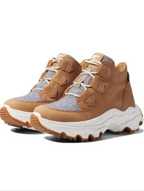 SOREL Kinetic Breakthru Caribou Waterproof Boot Tawny Buff Quarry Hiking Gorp